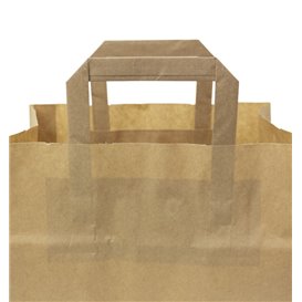 Saco Papel Kraft Asas 70g/m² 26+18x26cm (250 Uds)