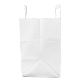 Saco Papel Branco Asas 70g/m² 26+18x26cm (250 Uds)