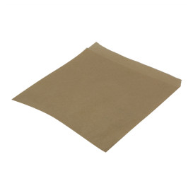 Saqueta  Papel Antigordura Aberta 2L Kraft 15x15cm (250 Uds)