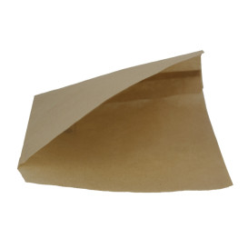 Saqueta  Papel Antigordura Aberta 2L Kraft 15x15cm (250 Uds)