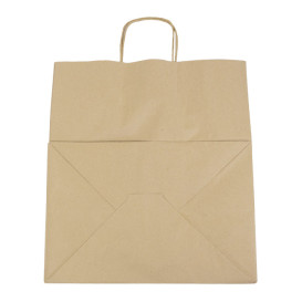 Saco Papel Kraft Asas 120g/m² 36x24x39cm (50 Uds)