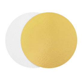 Disco de Cartão Ouro e Branco 260mm (400 Uds)