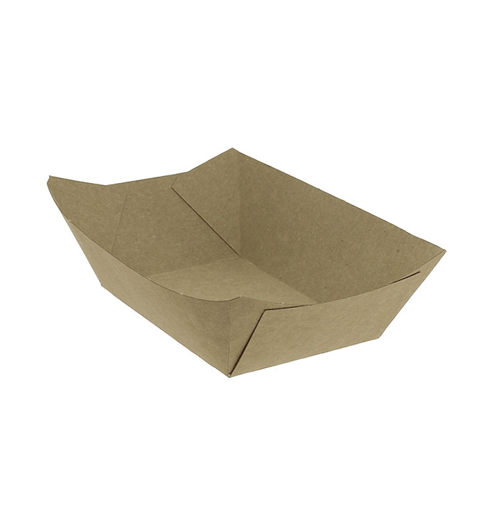 Barqueta Cartolina Kraft-Kraft 10,6x7,3x4,5cm 350ml (25 Uds)