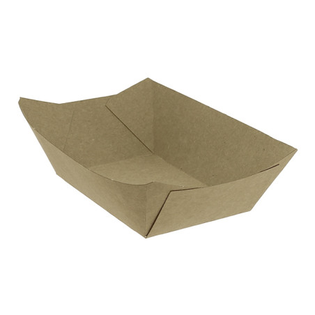 Barqueta Cartolina Kraft-Kraft 10,6x7,3x4,5cm 350ml (25 Uds)