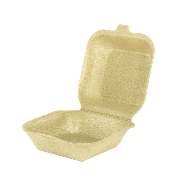 Embalagem Hamburguer XPP Creme 13,5x13,5x7cm (100 Uds)