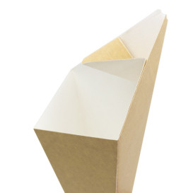 Cone de Carton Kraft 270mm 250g (200 Uds)