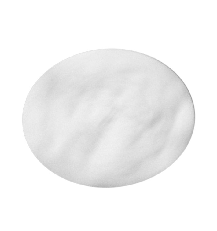 Tapetes Circulares TNT de PP Branco Ø50cm (50 Uds) 