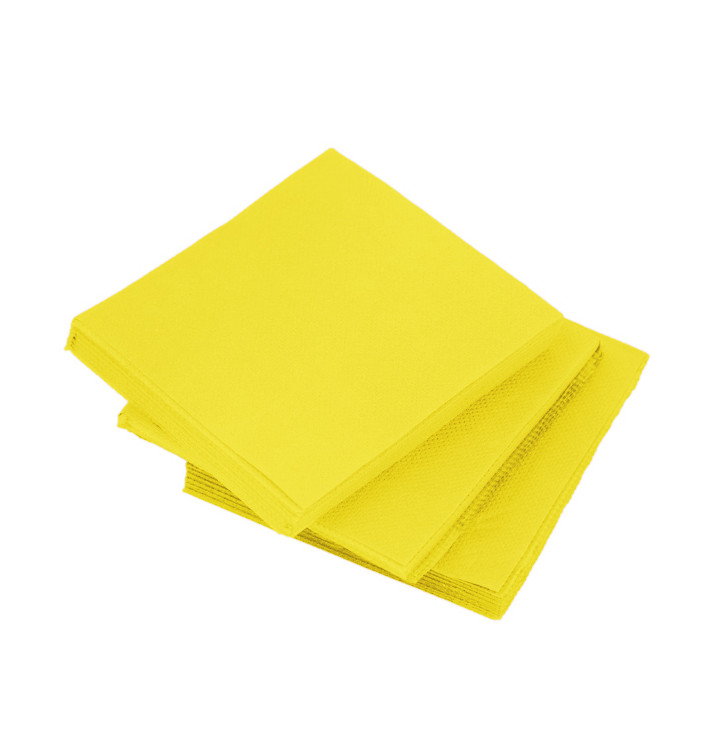 Guardanapos Papel Microdot Amarelo 20x20cm (3.240 Uds)