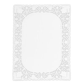 Naperon Papel Branco Rendado Rect. 30x40cm (1.000 Uds)