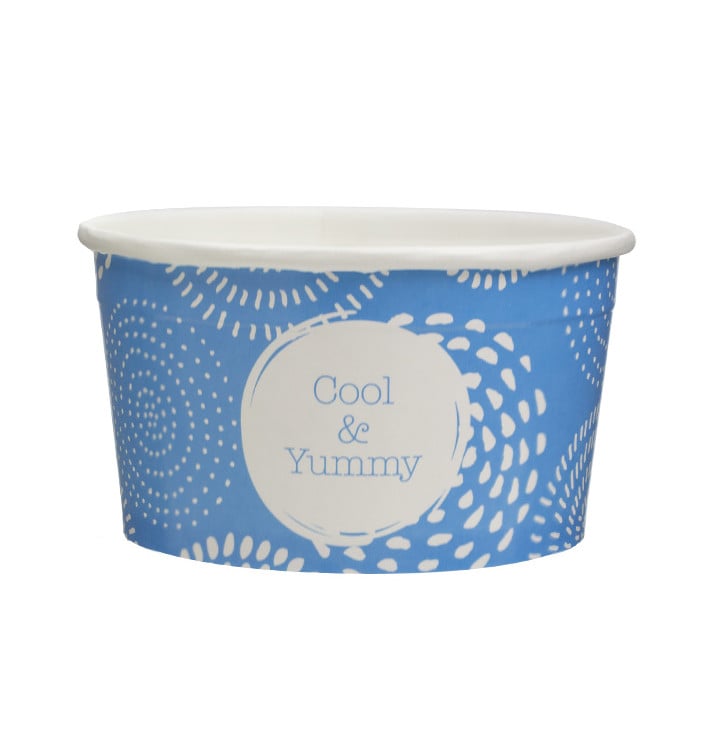 Taça de Cartão para Gelados 6oz/175ml "Cool&Yummy" (50 Uds)