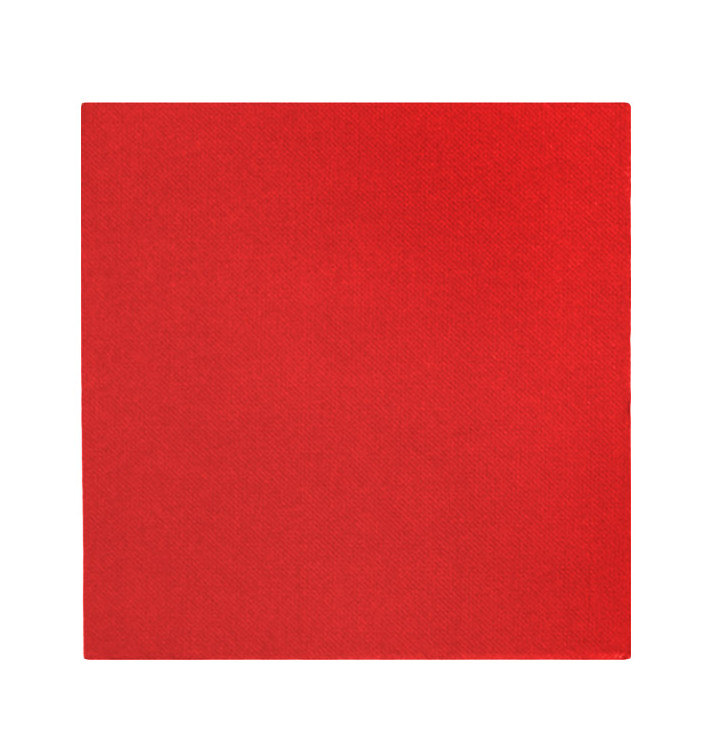 Guardanapos Papel Vermelho 2F Ponta-Ponta 33x33cm (50 Uds)