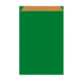 Saco de Papel Kraft Verde 12+5x18cm 