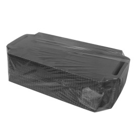 Bandeja Cartão Retângulo Preto Alças 30x12 cm (100 Uds)