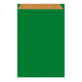 Saco de Papel Kraft Verde 19+8x35cm 