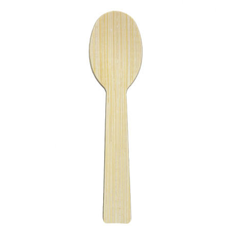 Colher de Bambu 9cm em caixa (50 Uds)