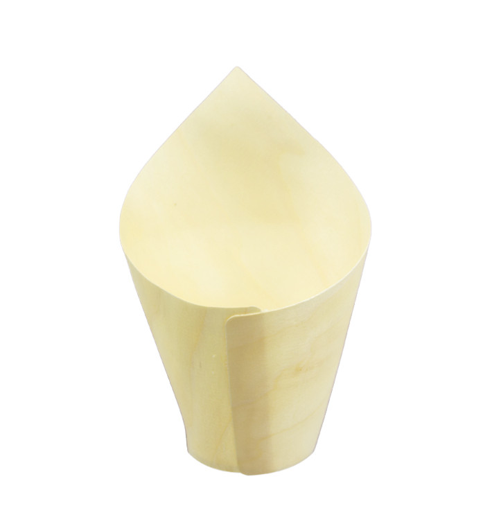 Cone de Madeira Degustação 11cm (1.000 Uds)