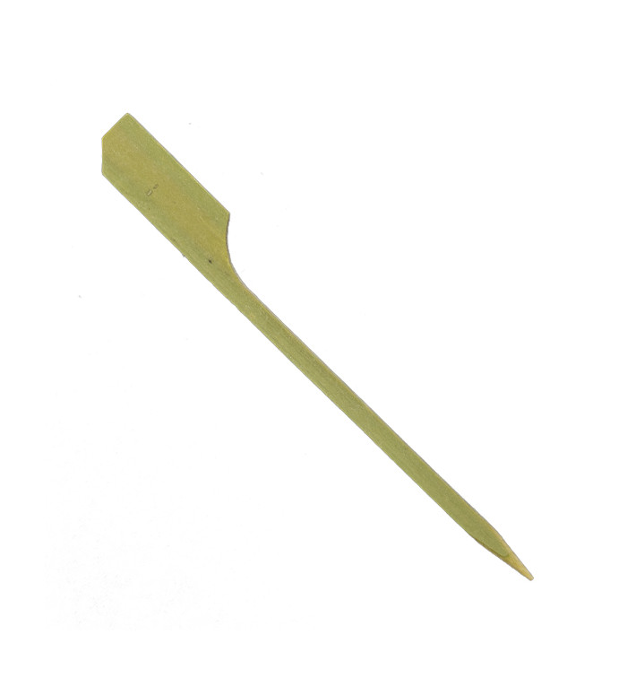 Espeto de bambu “Golf” Verde Natural 9cm (100 Uds)