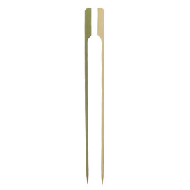 Espetos de bambu decorados “Golf” Verde Natural 25cm (250 Uds)