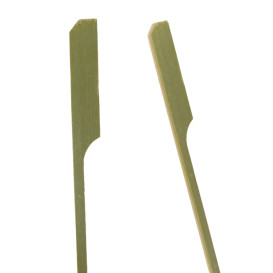 Espetos de bambu decorados “Golf” Verde Natural 25cm (250 Uds)