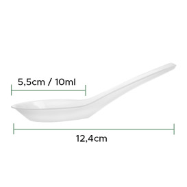 Colher Degustação PP Transparente 12,4cm (25 Uds)