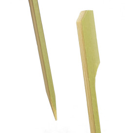 Espeto de bambu “Golf” Verde Natural 9cm (100 Uds)