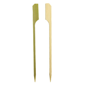 Espeto de bambu “Golf” Verde Natural 12cm (50 Uds)