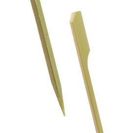 Espeto de bambu “Golf” Verde Natural 12cm (50 Uds)