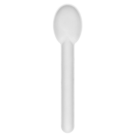 Colher em Cana-de-Açúcar Branco 16cm (1.000 Uds)