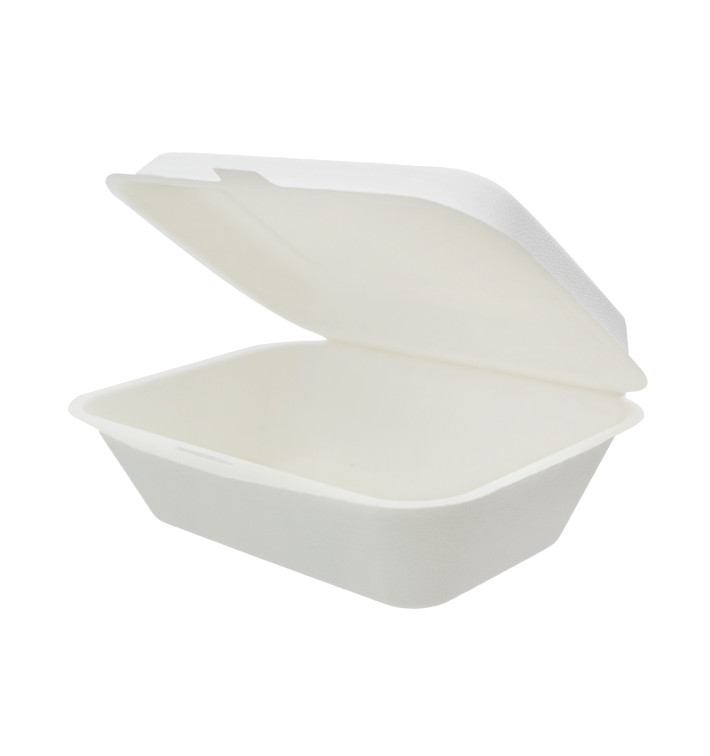 Embalagem Cana-de-açúcar Branco 18x12,5x7cm (600 Uds)