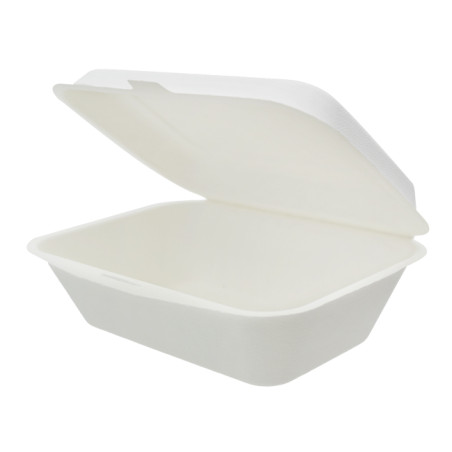 Embalagem Cana-de-açúcar Branco 18x12,5x7cm (600 Uds)