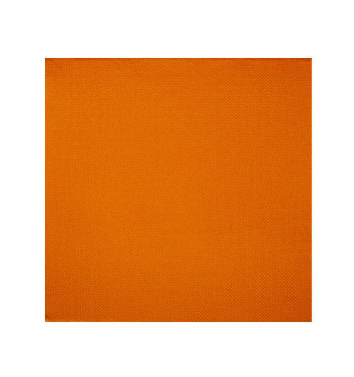 Guardanapos Papel Laranja 2F Ponta-Ponta 33x33cm (50 Uds)