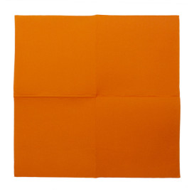 Guardanapos Papel Laranja 2F Ponta-Ponta 33x33cm (50 Uds)