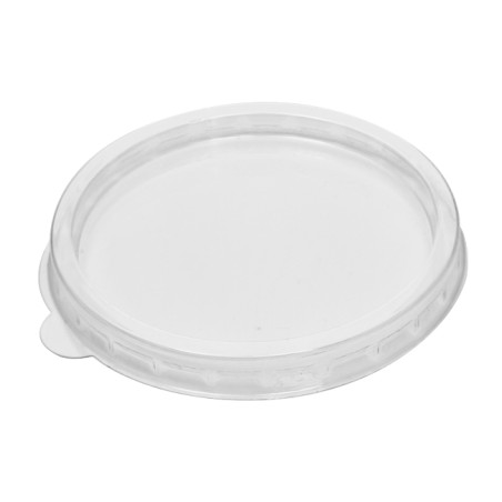 Tampa PET Transparente para Terrina Molho 60ml Ø6,7cm (50 Uds)