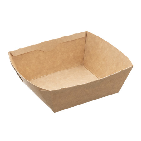 Saladeira Retangular Kraft 375ml 15x12x5cm (400 Uds)