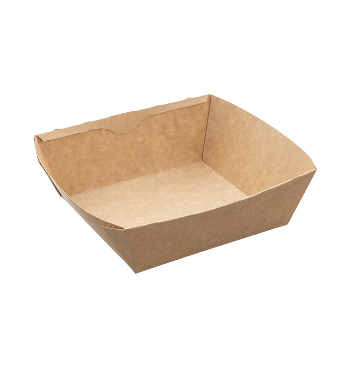 Saladeira Retangular Kraft 750ml 19x16x5cm (300 Uds)