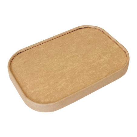 Tampa retangular Kraft para Embalagens 17,2x12cm (25 Uds)