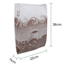 Saco de Papel Antigordura Churros 22+11x36cm (1.000 Uds)