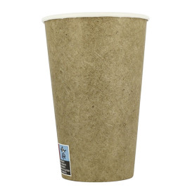 Copo de Cartão 12Oz/360ml Kraft Ø8,0cm (55 Uds)