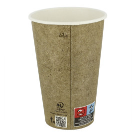 Copo de Cartão 12Oz/360ml Kraft Ø8,0cm (55 Uds)