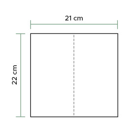 Toalha de Papel Seca Mãos Azul 1 Folha Z (190 Uds)