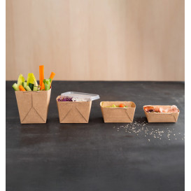 Tampa PP para Saladeira Deli2Go Kraft 10,8x8,2cm (1000 Uds) 