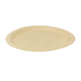 Prato de Cartão Redondo Anti-Gordura Kraft Ø26cm 245g/m² (350 Uds)