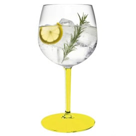 Copo Reutilizável Durable TT Pé Amarelo Gin Tonic 580ml (6 Uds)