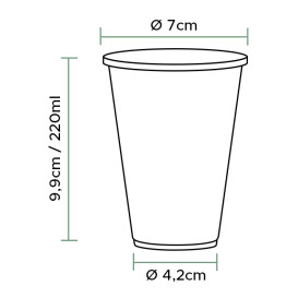 Copo de Plástico PP Transparente 220ml (3.000 Uds)