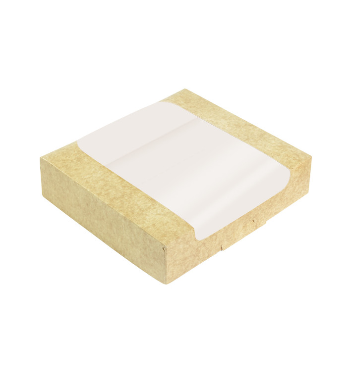 Embalagem de Cartão Quadrado PackiPack Vision Kraft 23x23x5,8cm (50 Uds)