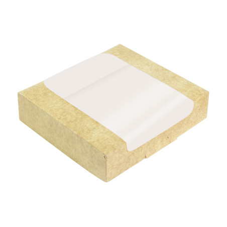 Caixas de Cartão com Janela para Padaria 23x23x5,8cm (50 Uds)