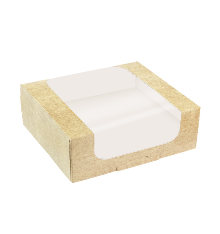 Embalagem de Cartão Quadrado PackiPack Vision Kraft 21x21x10cm (50 Uds)