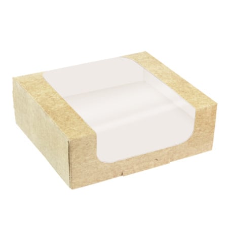 Caixas de Cartão com Janela para Padaria 21x21x10cm (50 Uds)