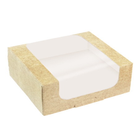 Caixas de Cartão com Janela para Padaria 19x19x9cm (50 Uds)