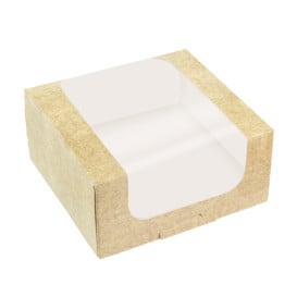 Embalagem de Cartão Quadrado PackiPack Vision Kraft 10x10x8cm (X Uds)